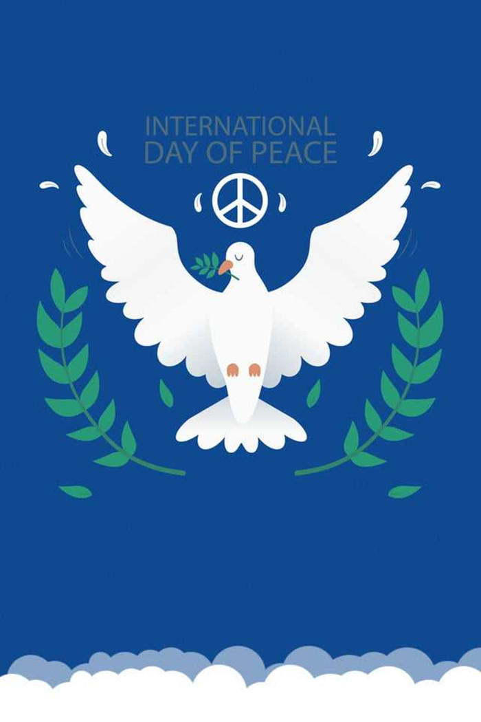 世界和平日插画海报
