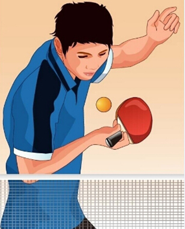 乒乓球运动规律分解图图片
