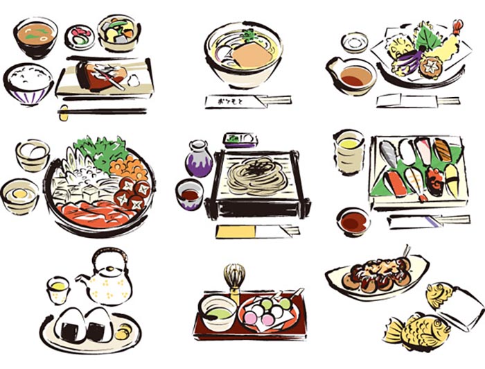 日本料理矢量图图1