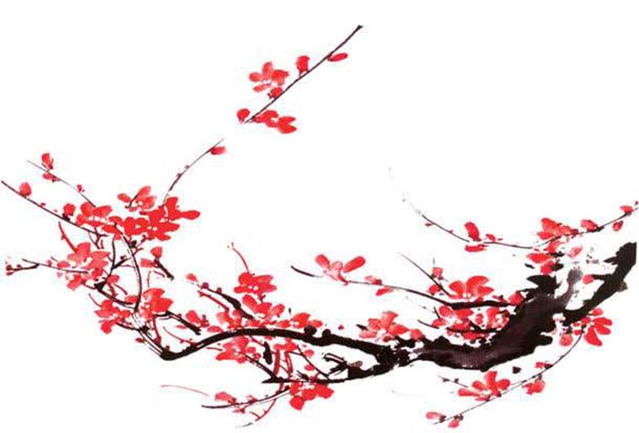 古风梅花矢量图图1