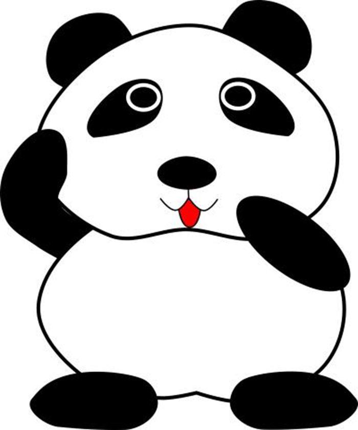 大熊猫插画素材