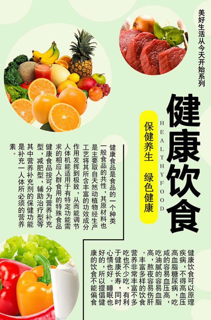 健康饮食海报