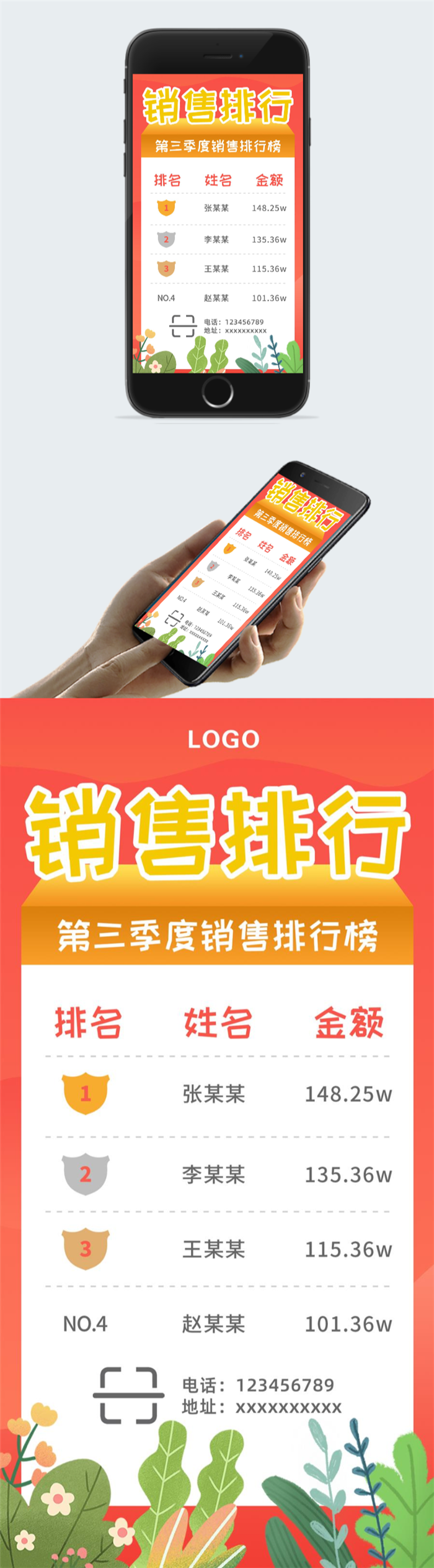季度销售排行海报图2