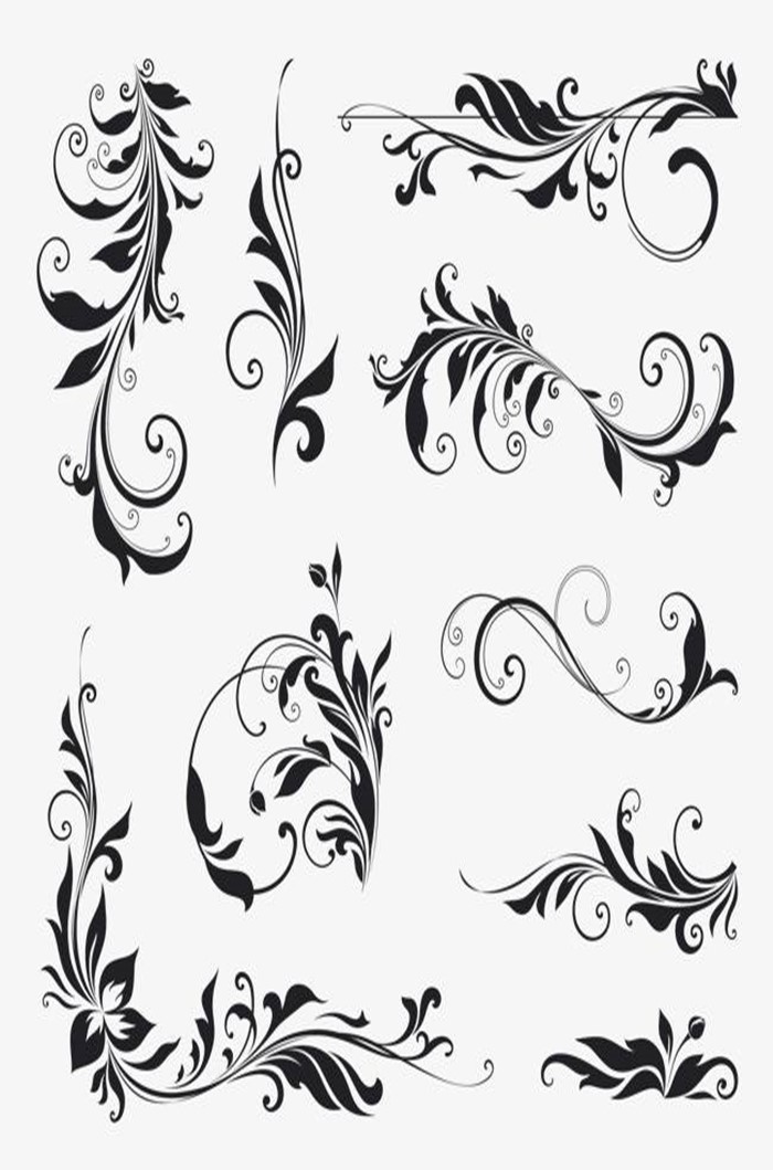 简单花边矢量图