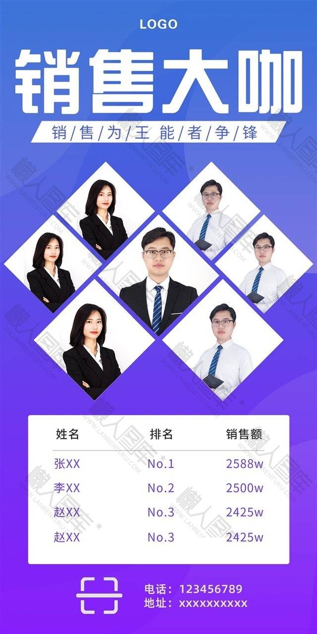 销售大咖排行榜展板图1
