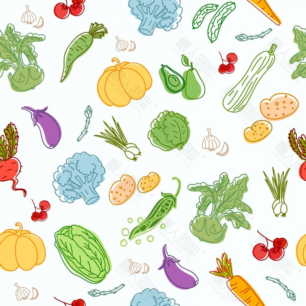 蔬菜水果简笔画图片