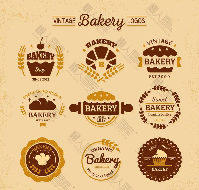 烘焙店logo矢量图