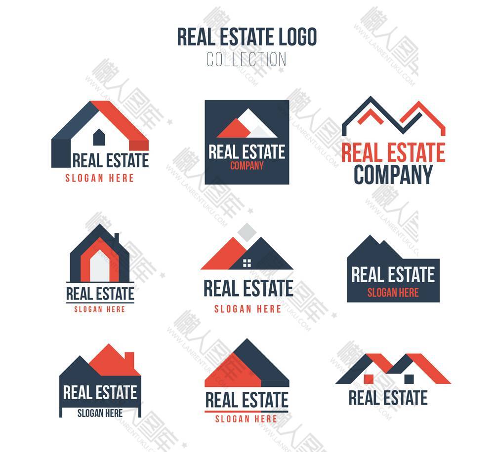 房地产公司logo矢量图
