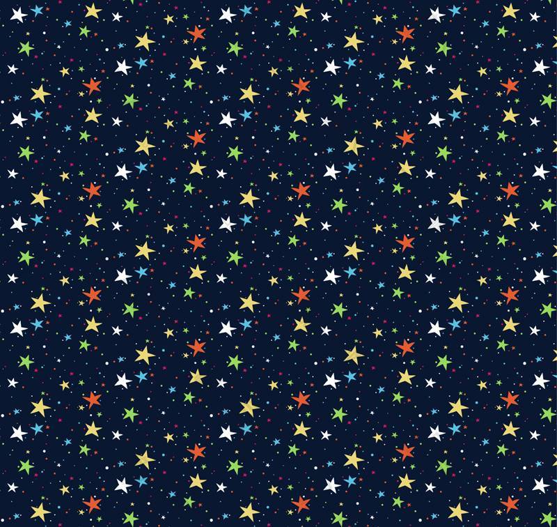 彩色星星无缝背景图图1