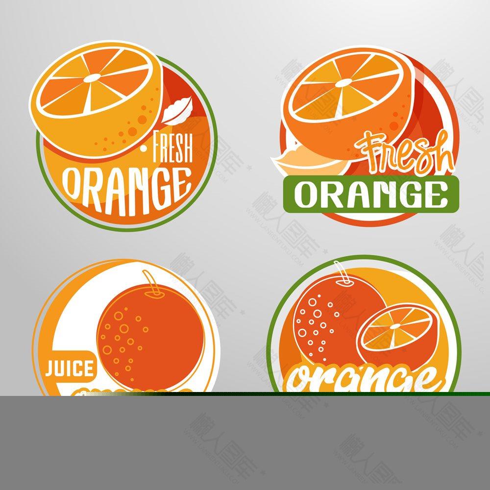 橙汁促销标签