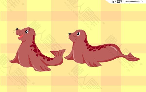 卡通小海豹免扣图片图1