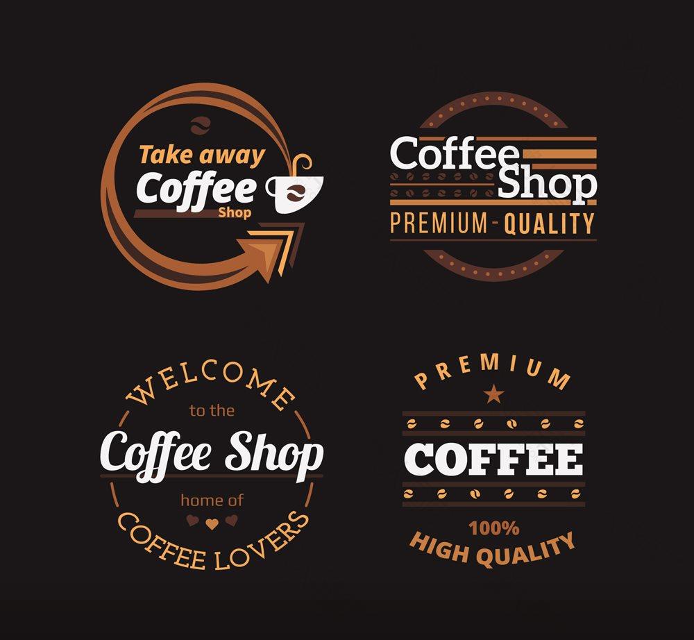 甜品咖啡店标志图案