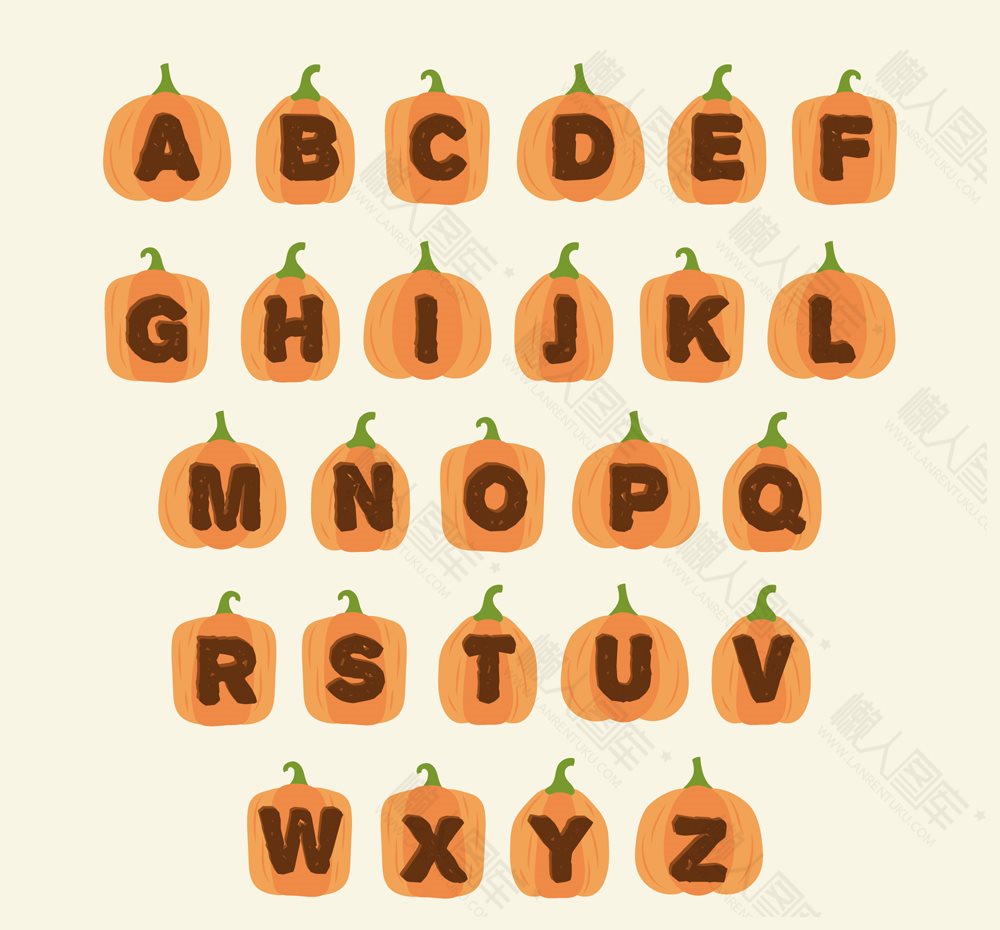 南瓜字母图片图1