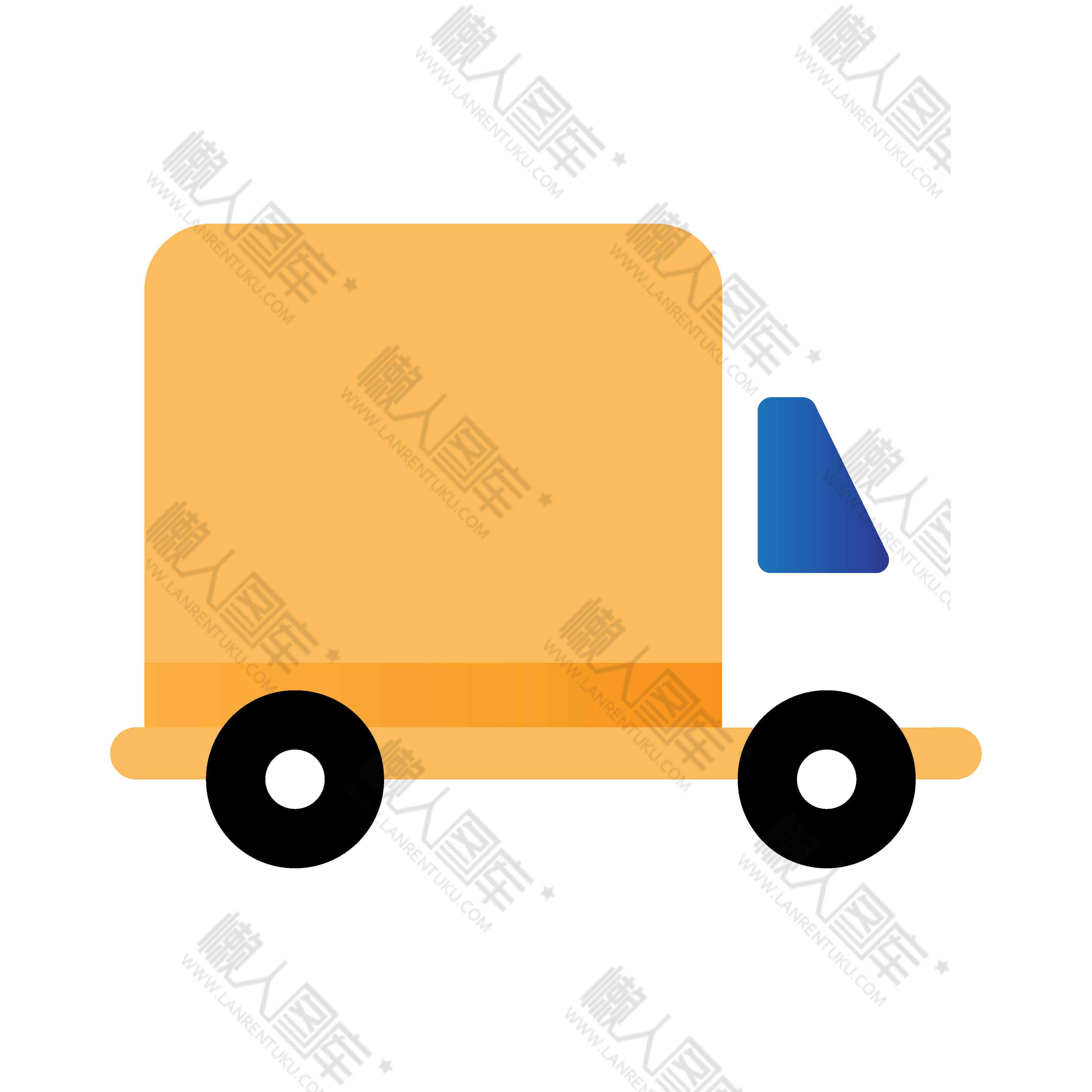 卡通玩具车矢量图图1