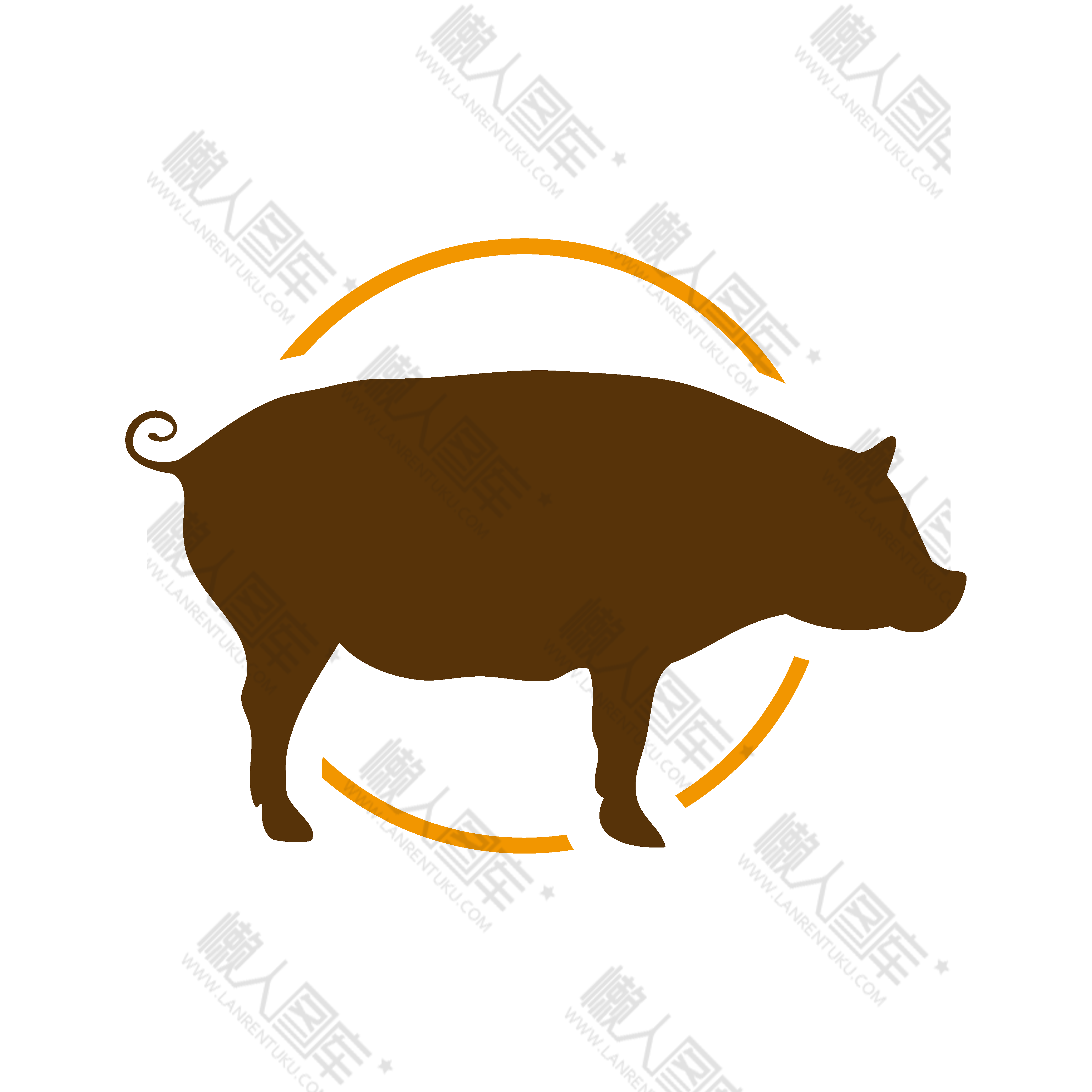 猪肉店logo设计