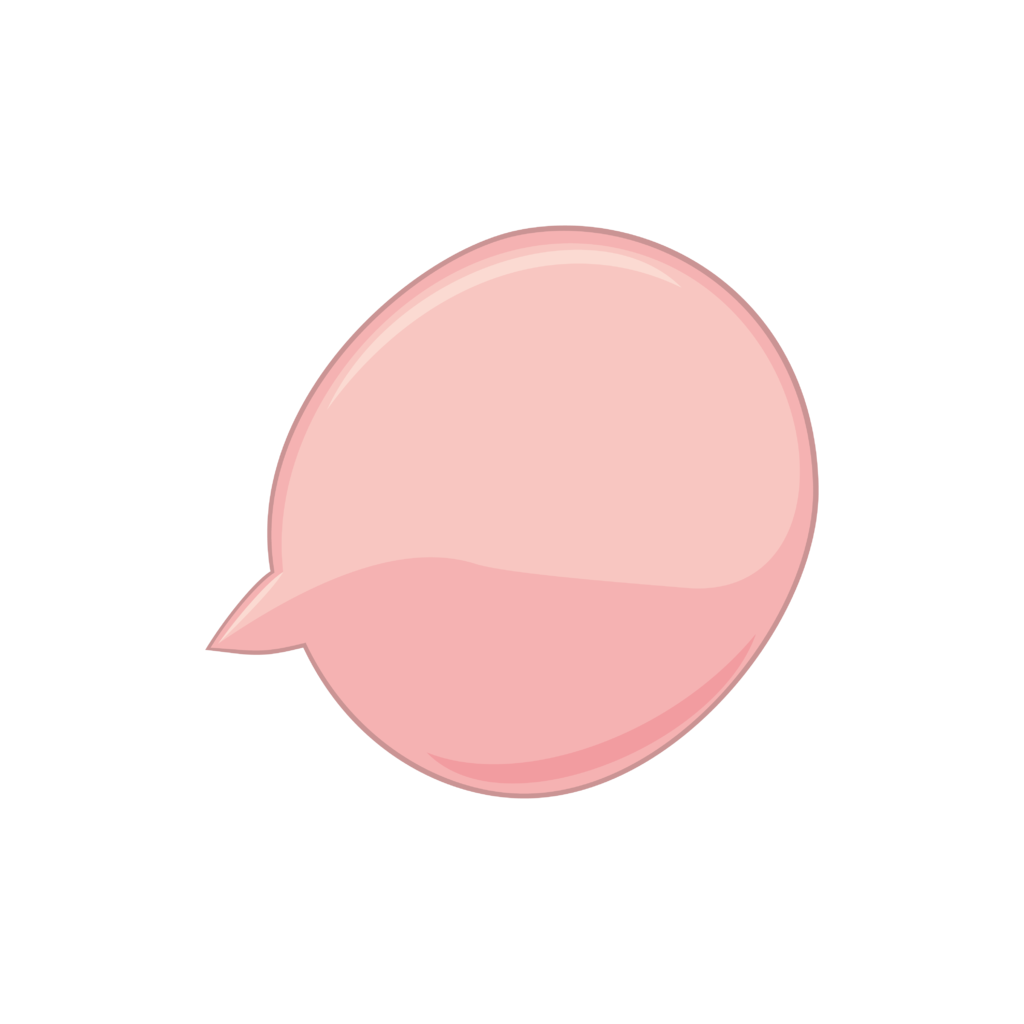 粉色气球气泡对话框
