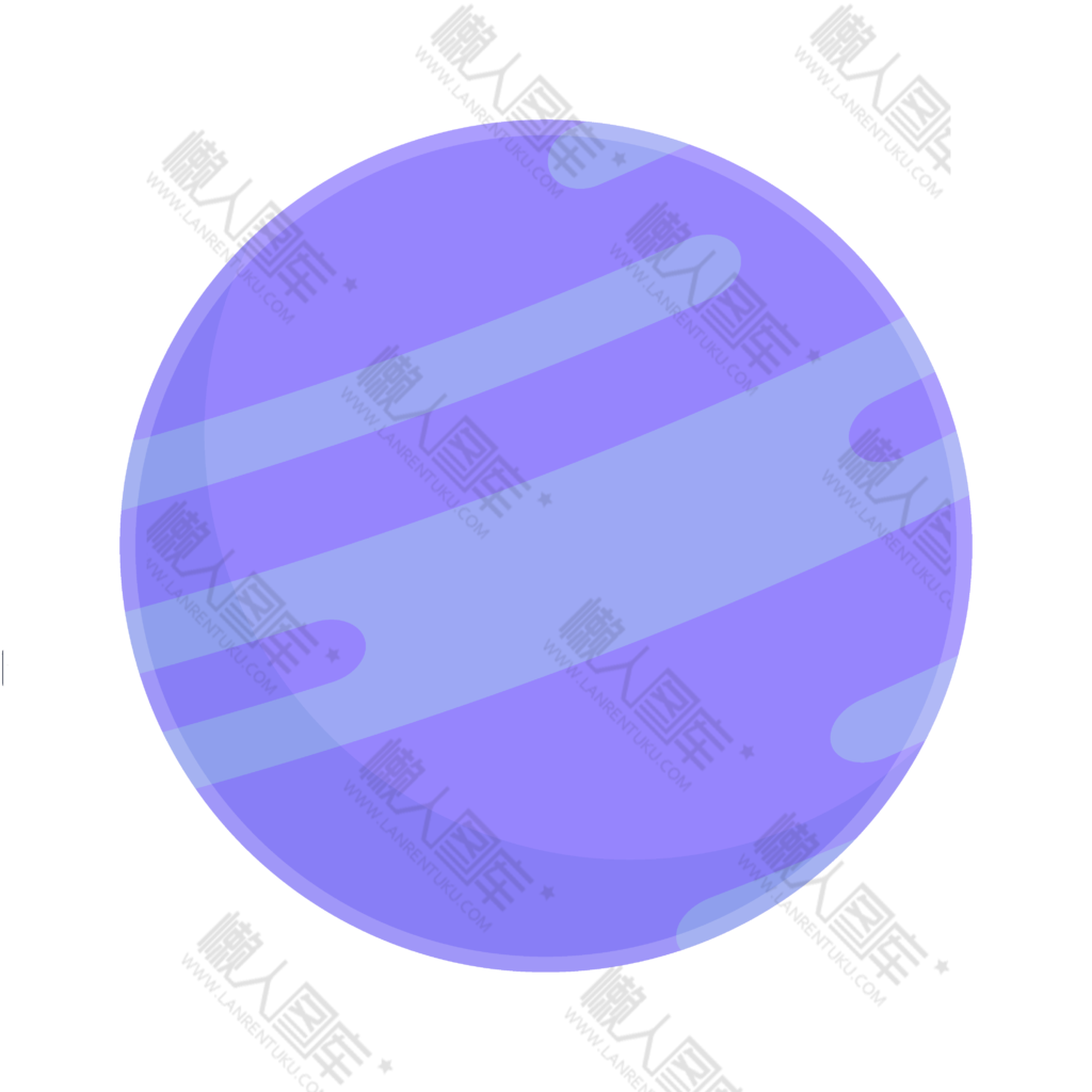 蓝色海王星矢量图