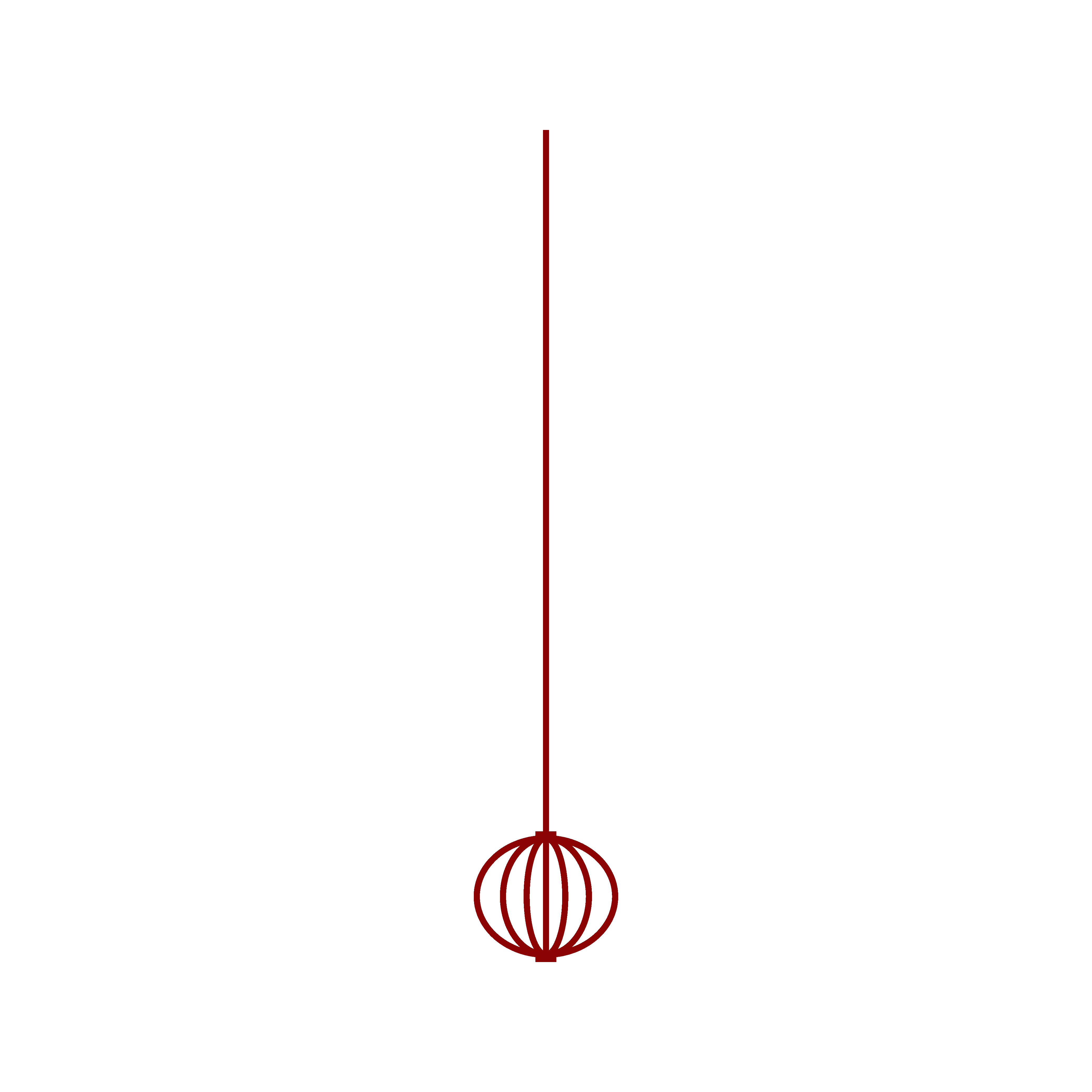 红色吊饰矢量图图1