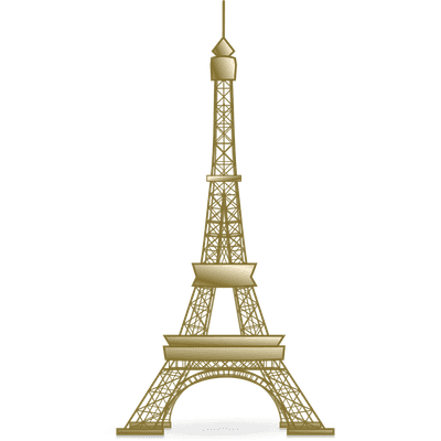 巴黎铁塔绘画图片