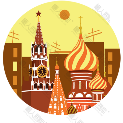 莫斯科城堡插画