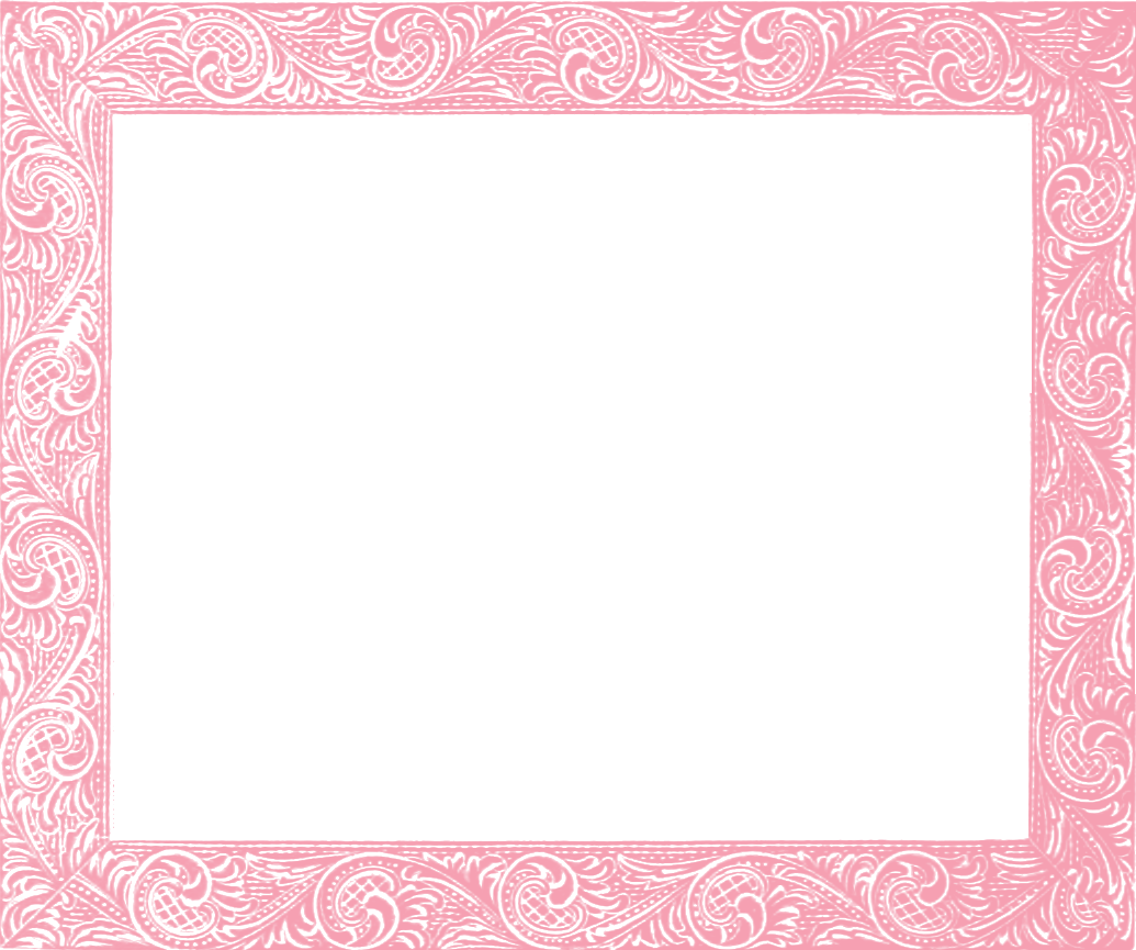 粉色花纹边框