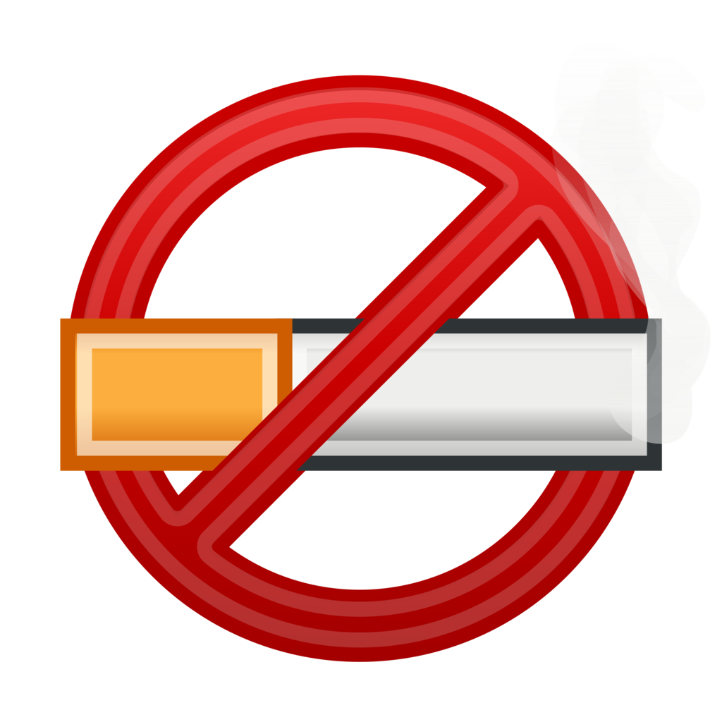 红色禁止吸烟图标