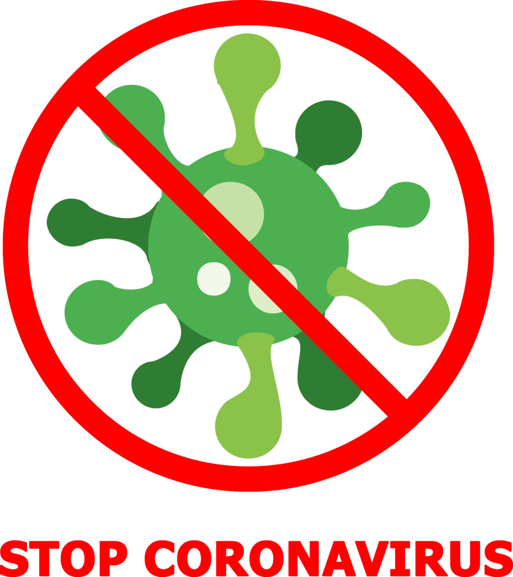 创意禁止新冠病毒图标