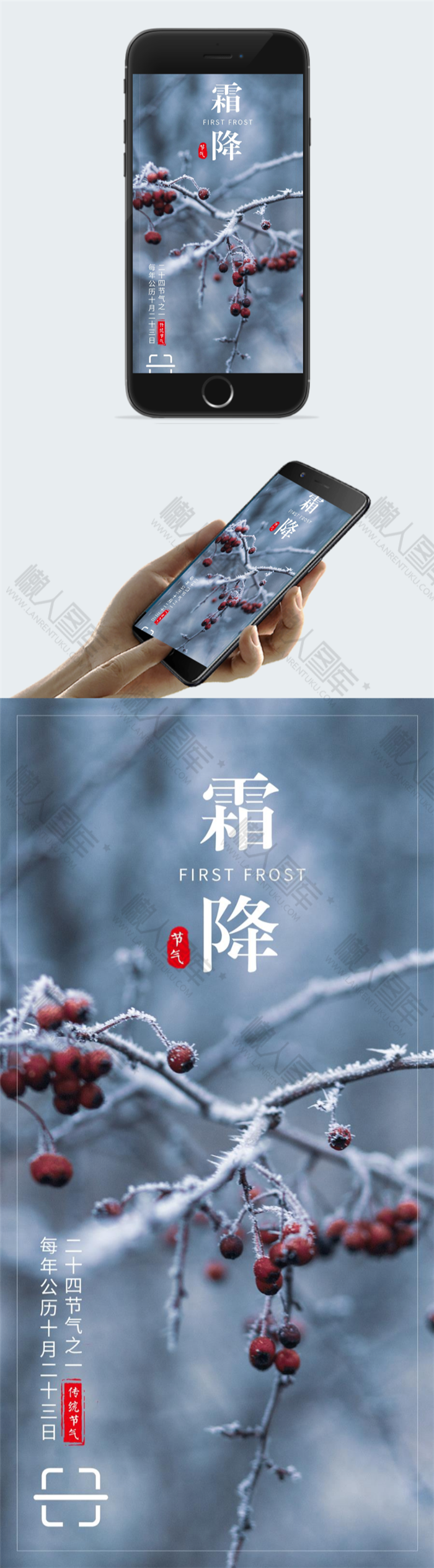 霜降节气插画图2
