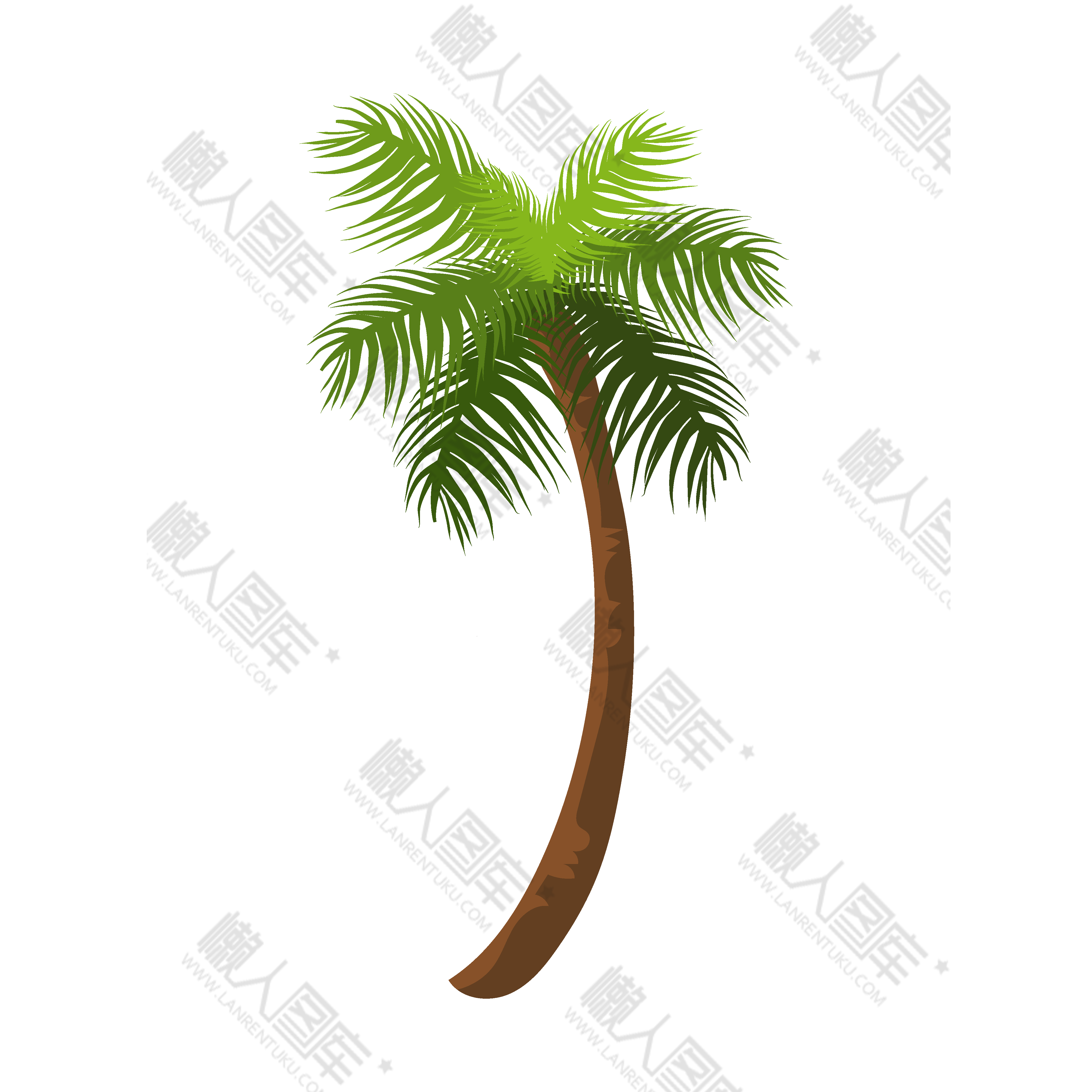 矢量沙滩棕榈树