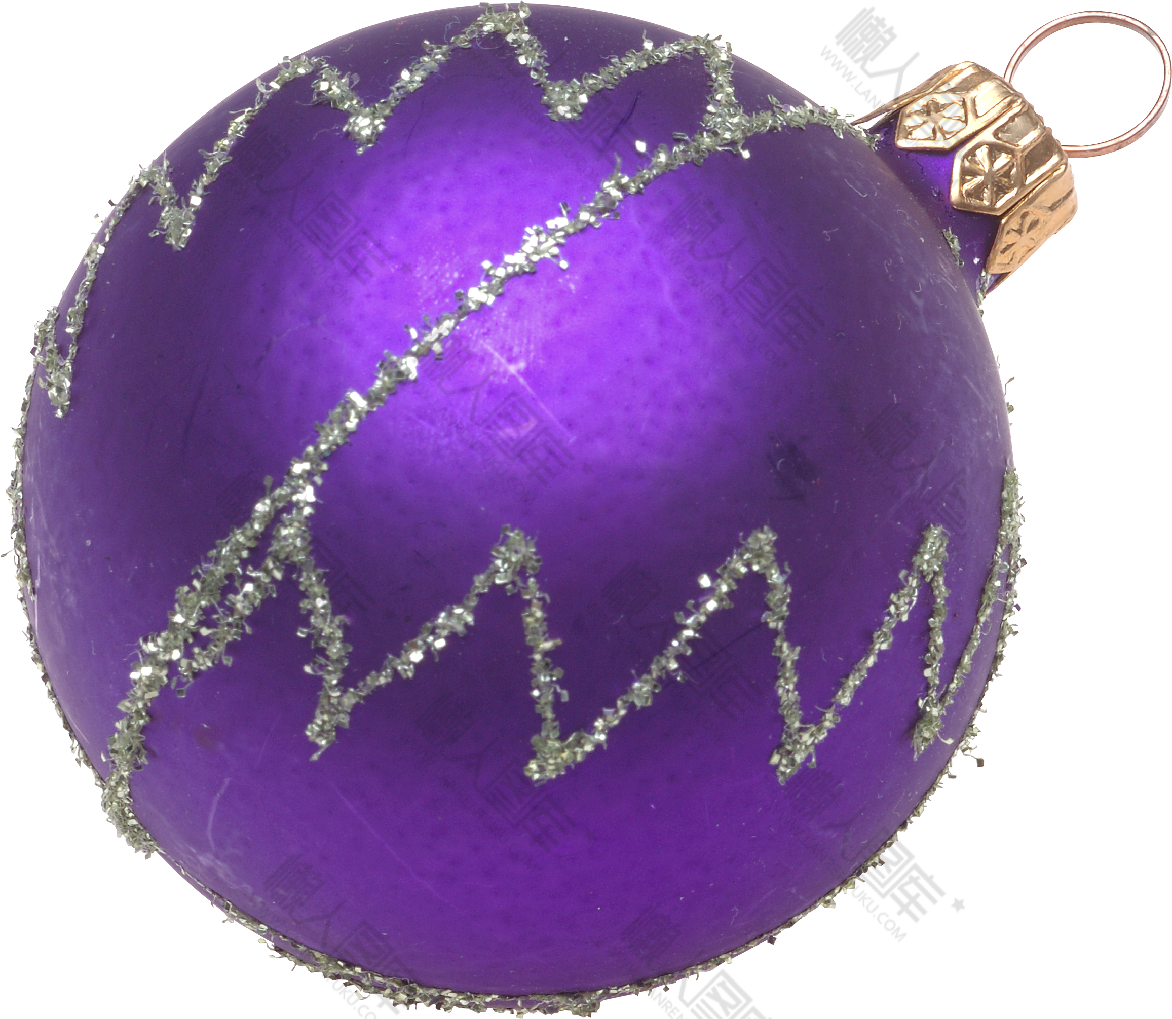 紫色圆球挂饰