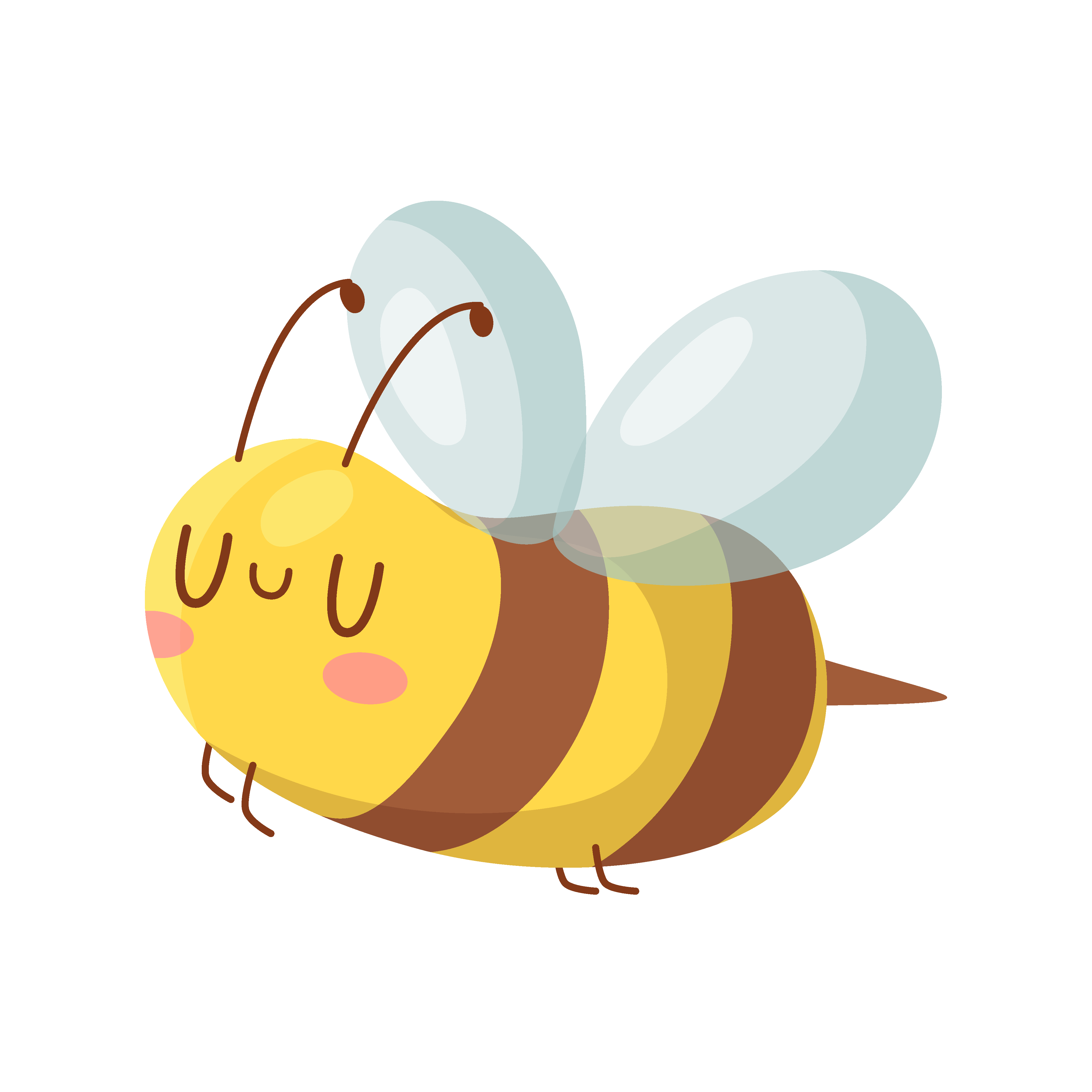 卡通黄色小蜜蜂
