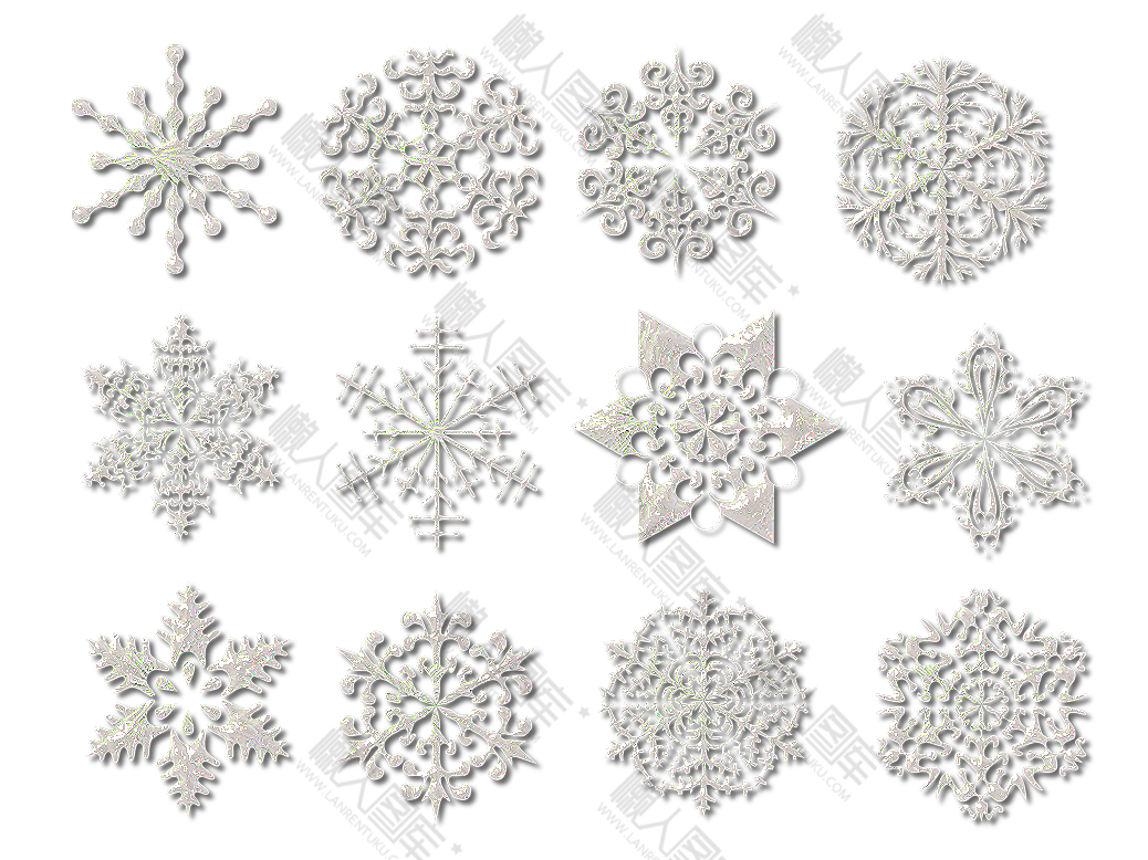 各种雪花图案图1