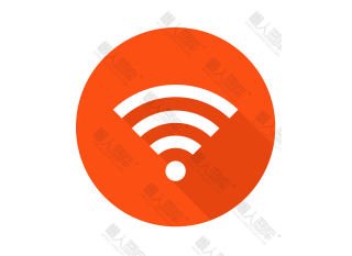 橙色WiFi标志
