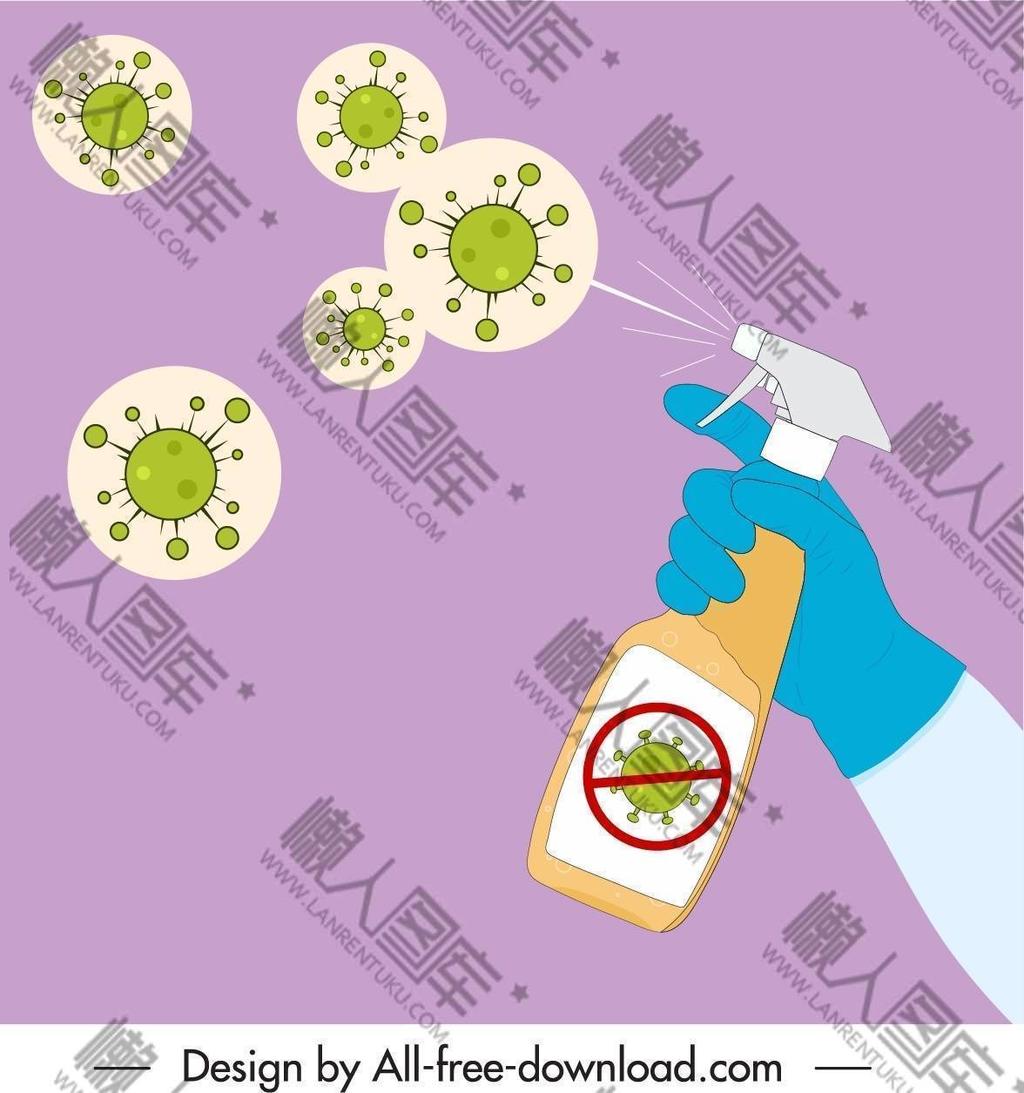 杀菌消毒背景图图1
