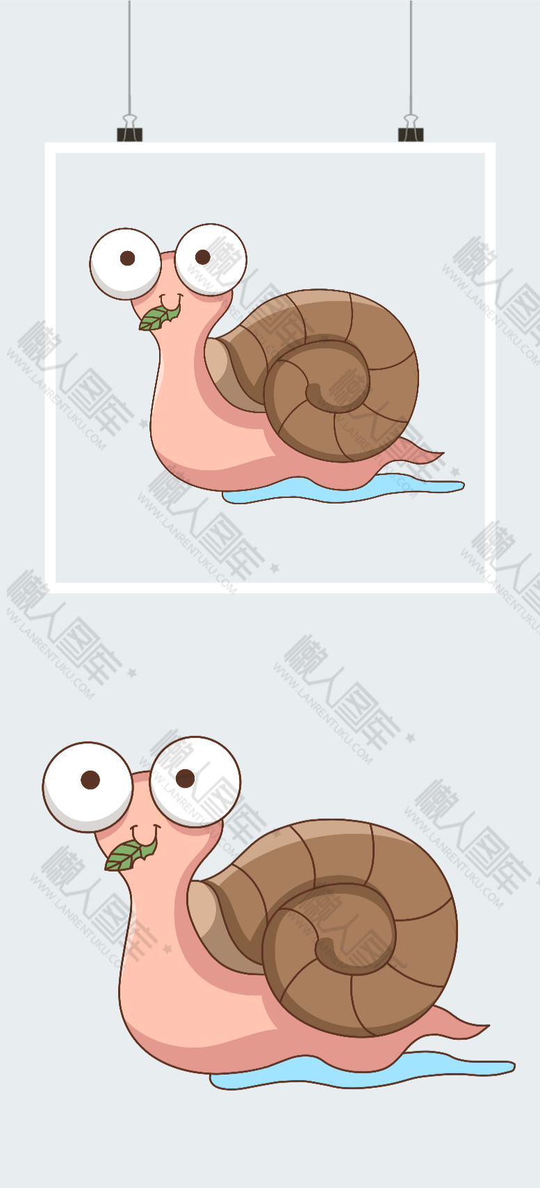卡通蜗牛图1
