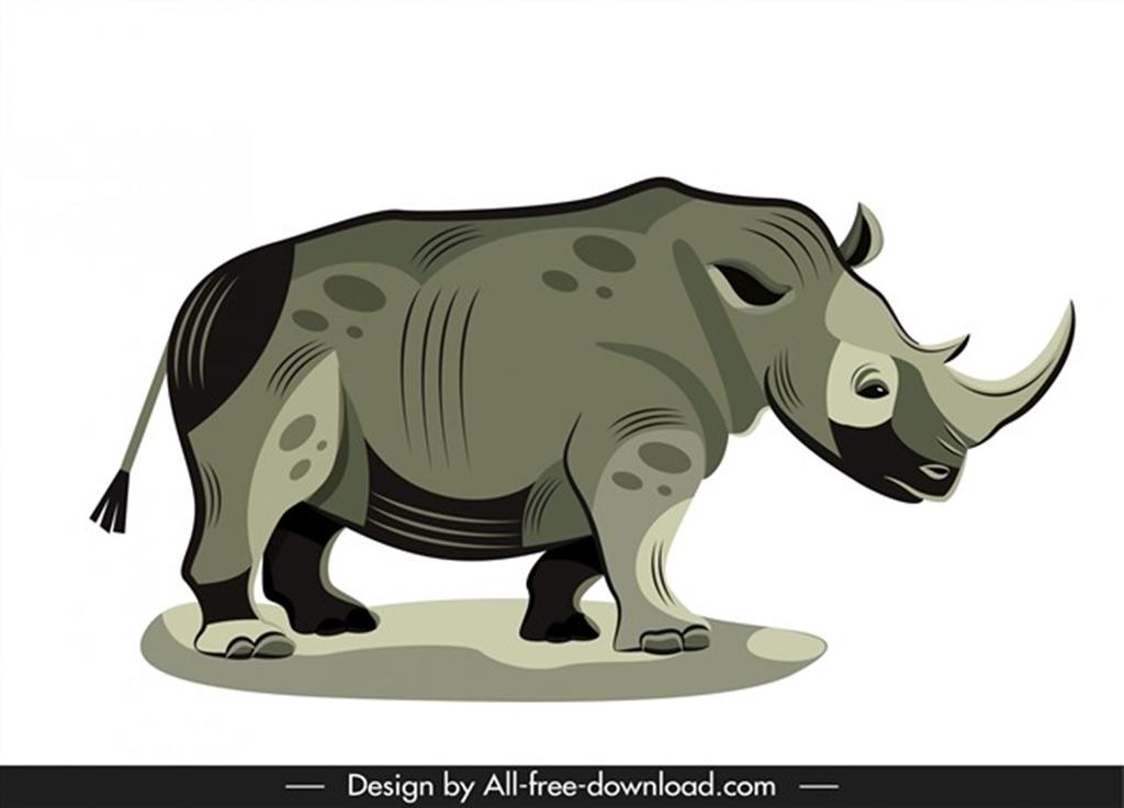 卡通犀牛