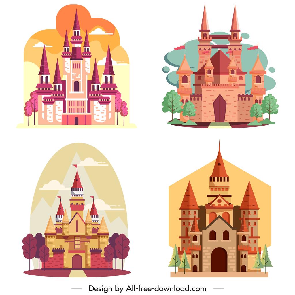 城堡卡通图片