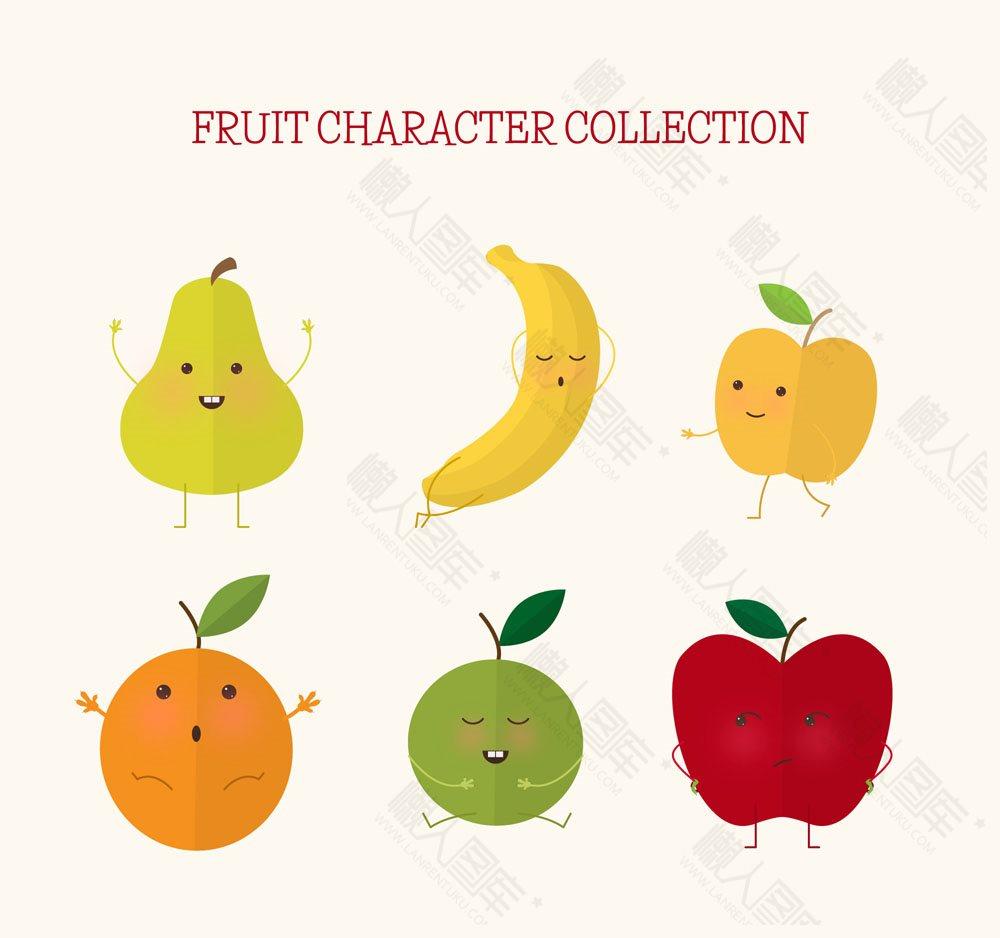 水果表情矢量图