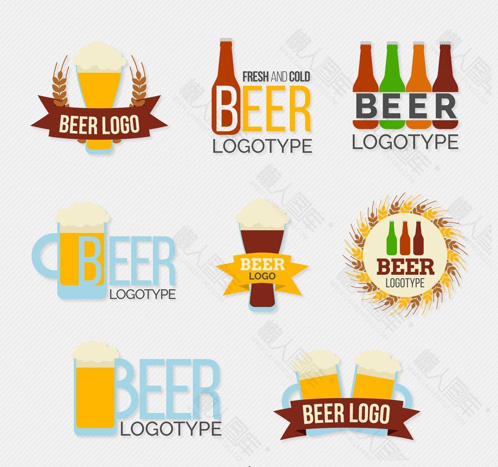 卡通啤酒标志图片