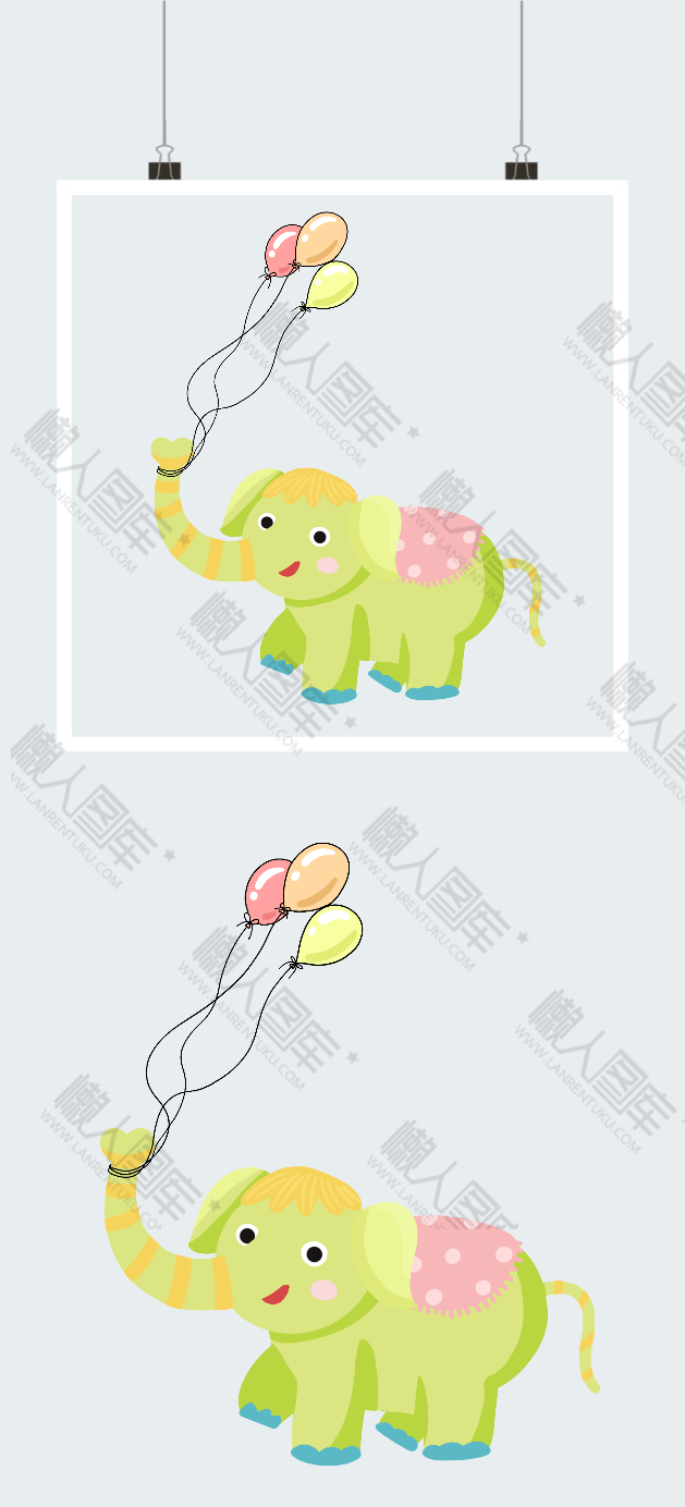 动物气球简笔画