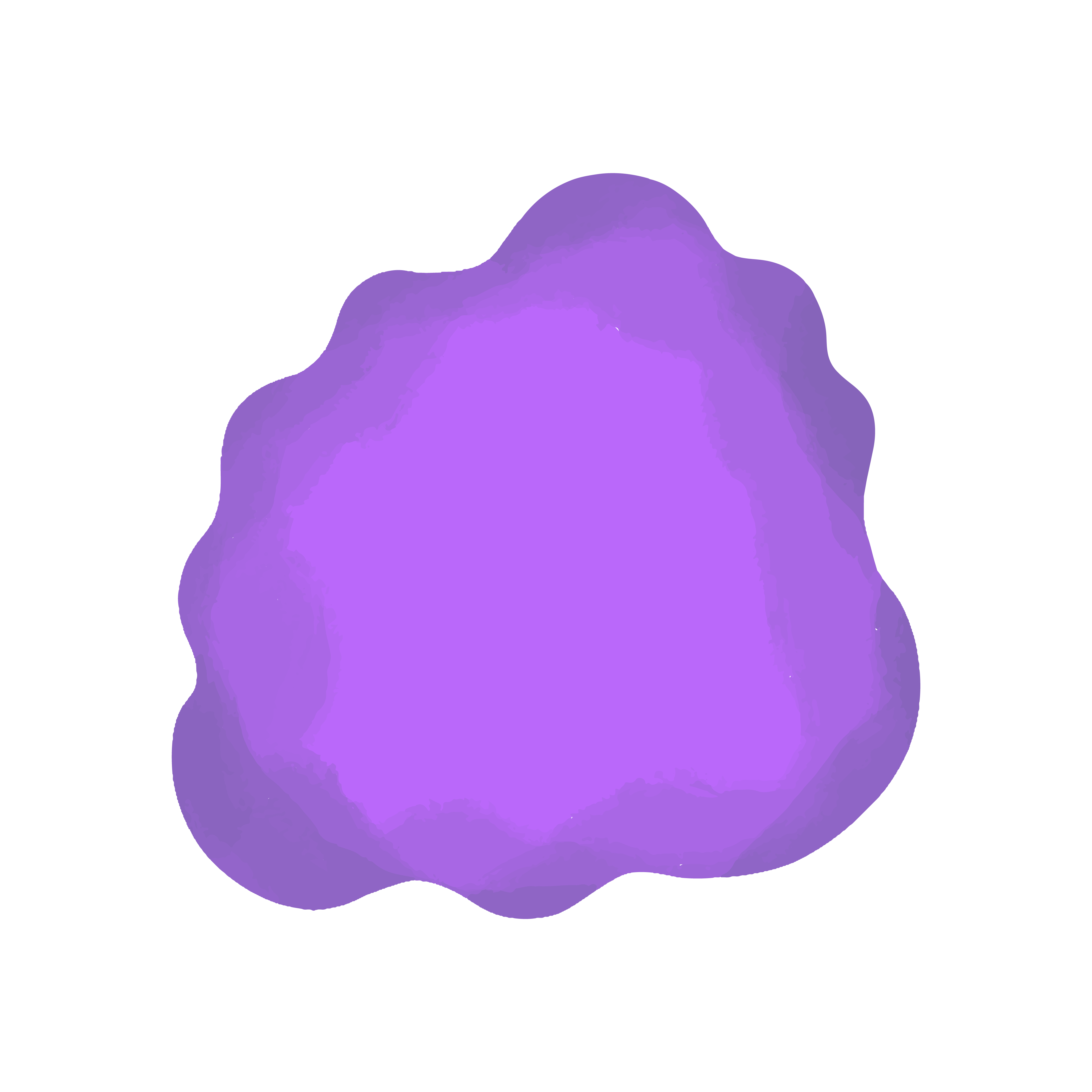 一团紫色云朵图片