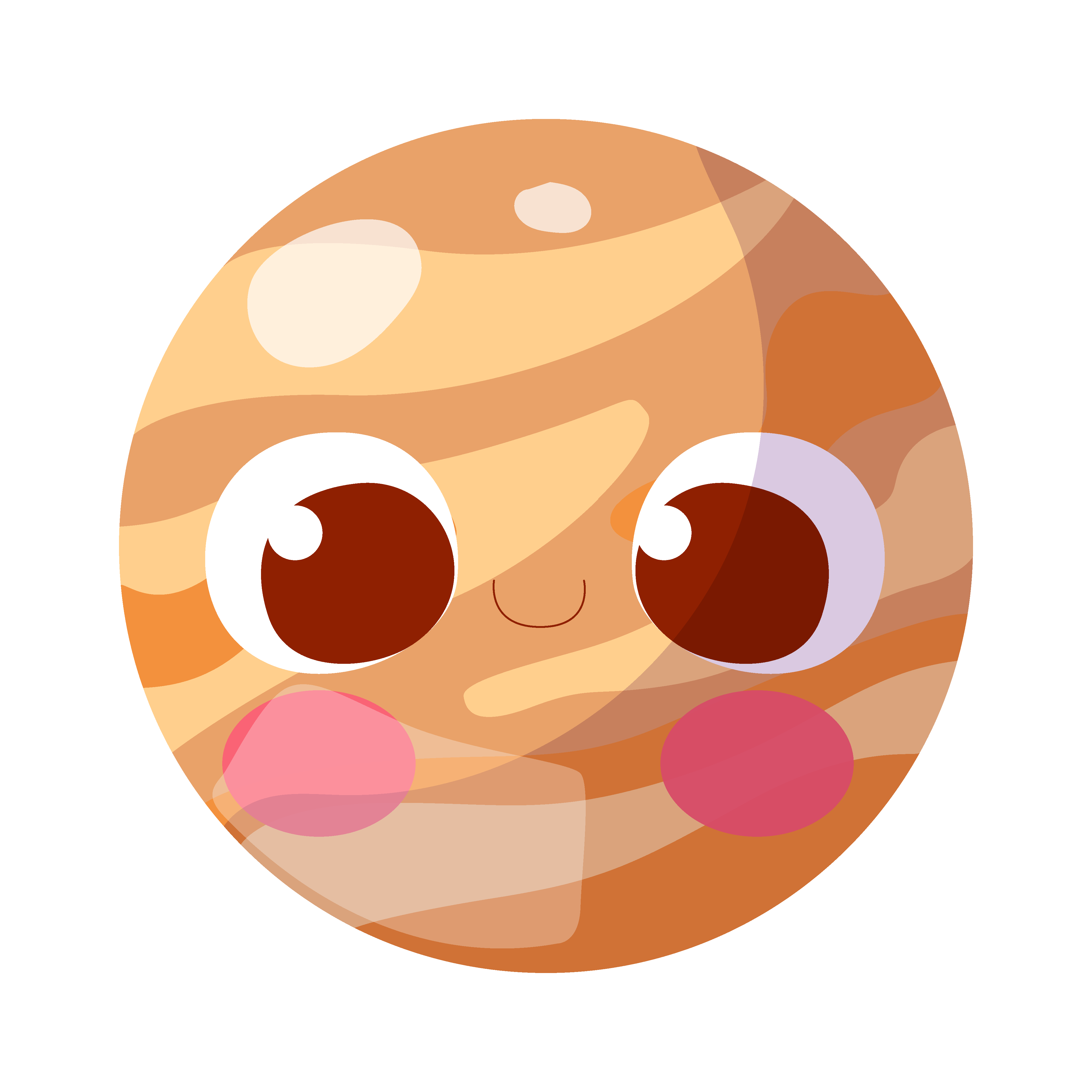 卡通行星矢量图