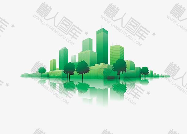 绿色环保城市卡通图片图1