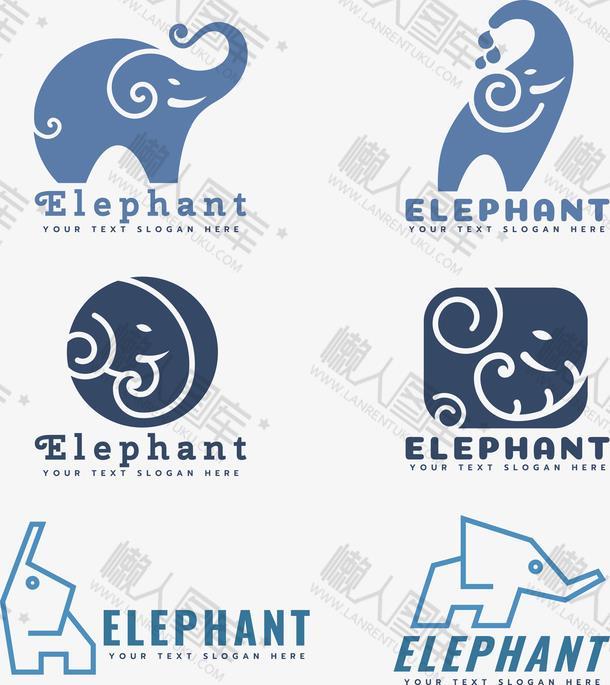 创意大象logo图标图1